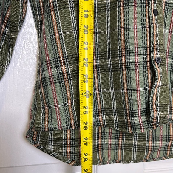 Vintage Sears Roebuck And Co Wool Blend Flannel Button Shirt Size Large Tall - Picture 6 of 13